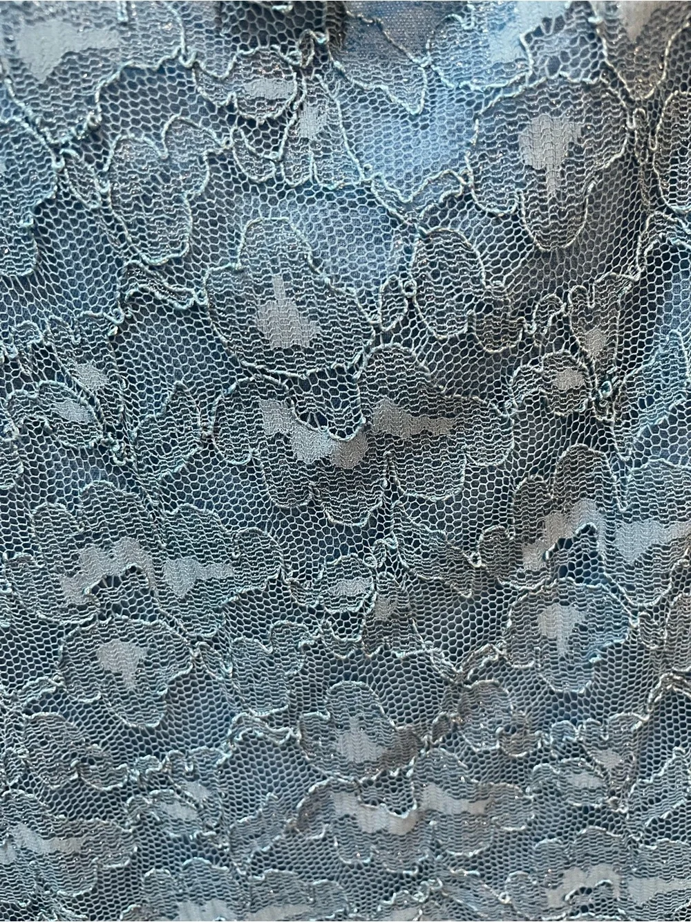 JM Collection New Chic Teal Lace Lined Sleeveless Shell Top Size XL - Picture 7 of 7